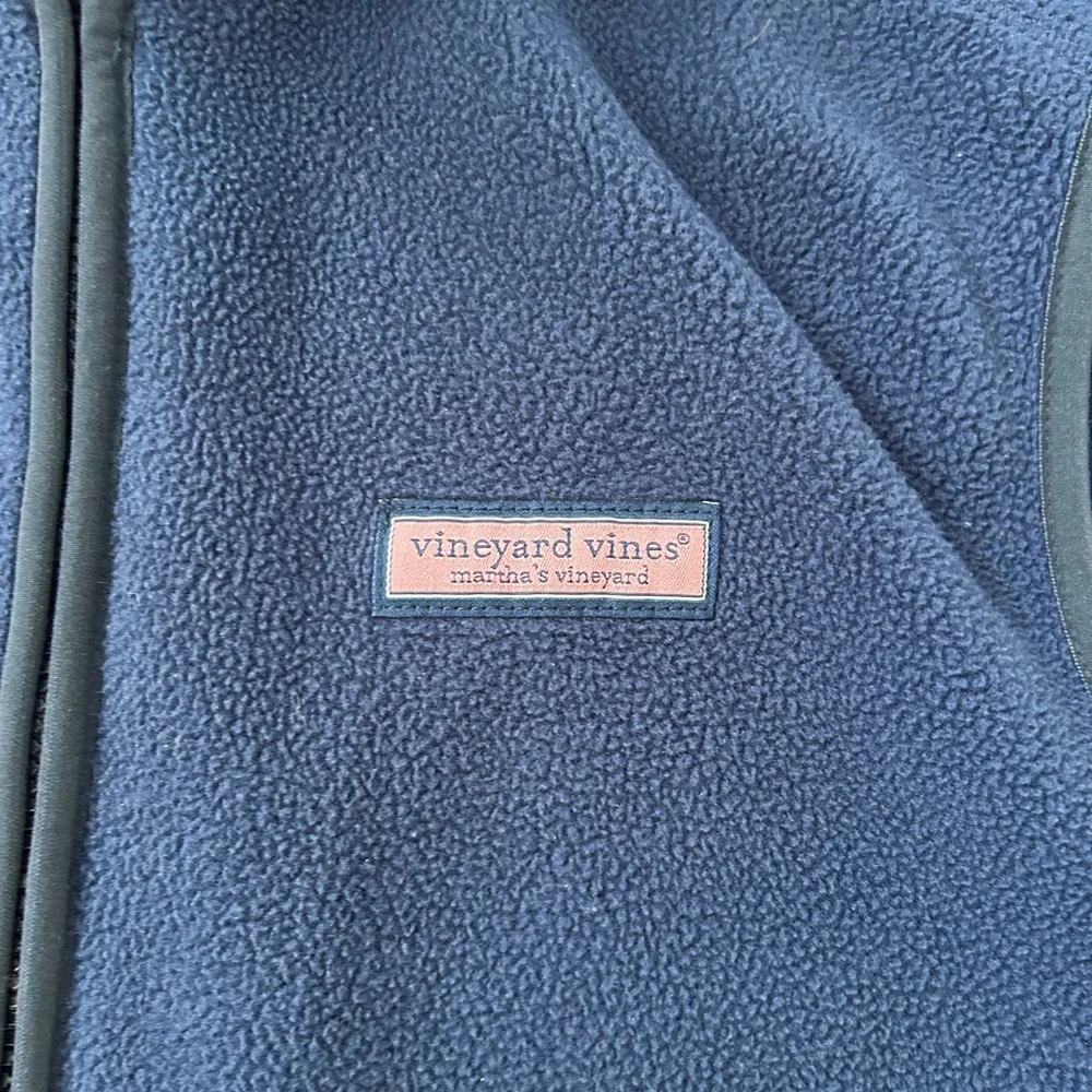 Vineyard Vines Men's Blue Fleece Vest